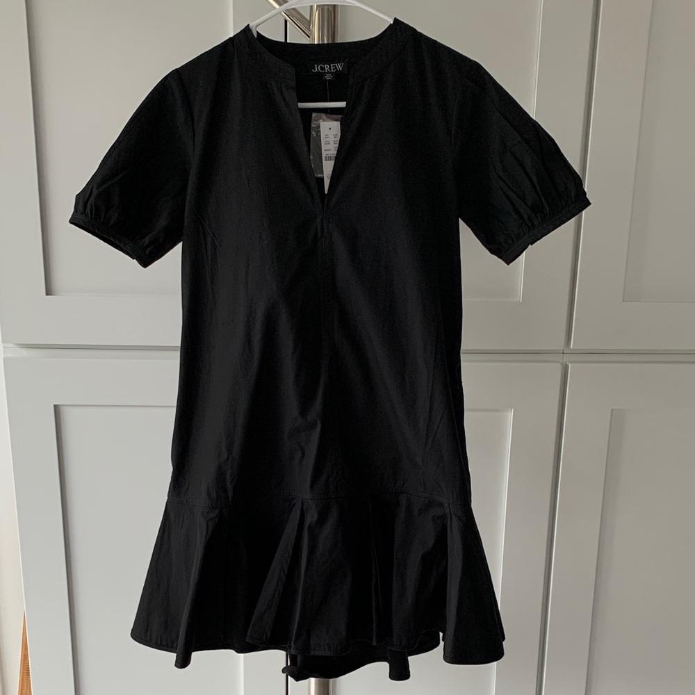 NWT J. Crew Classic Black Dress, size XXS.